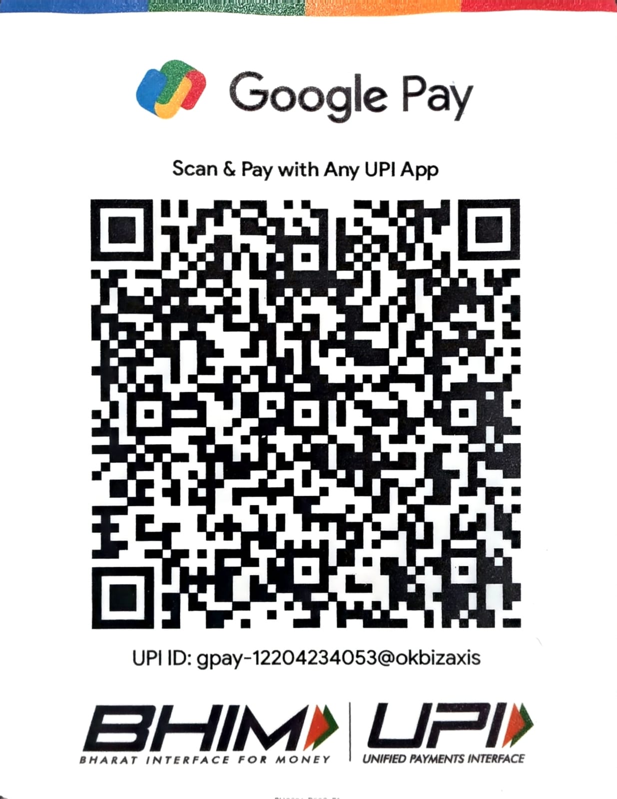 Jeevan Aanand Sanstha UPI Payment QR